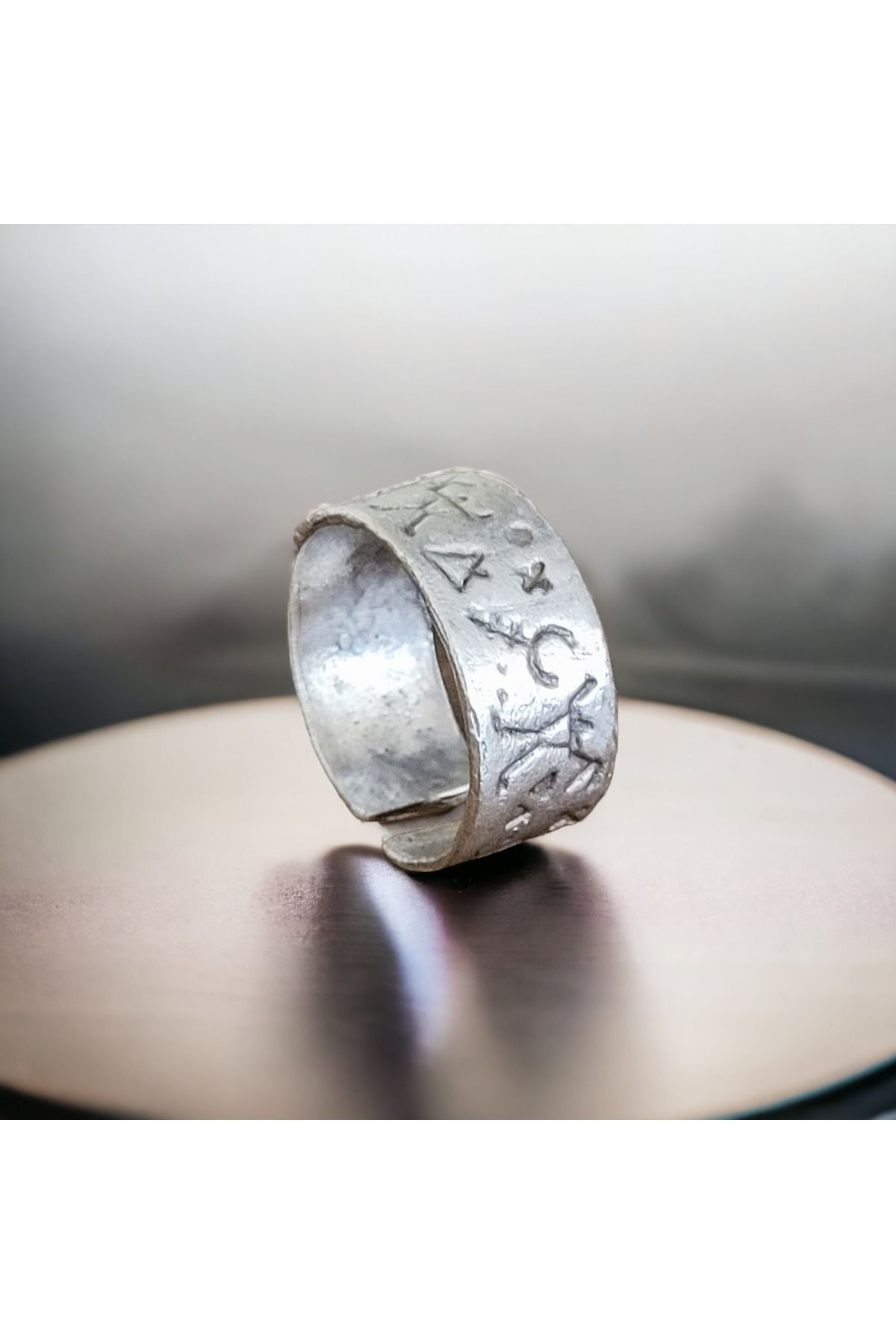 renery Silver Plated Adjustable Design Ring Trendyol