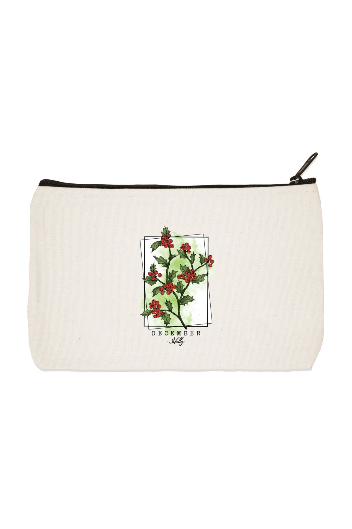 designedfy-Sunflower December Printed Cloth Makeup Bag, Pen Holder, Handbag 1