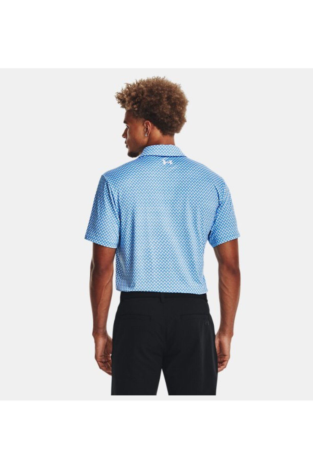 تی شرت آبی مردانه Playoff UA در 3.0 چاپی Polo 1378677 105 Under Armour