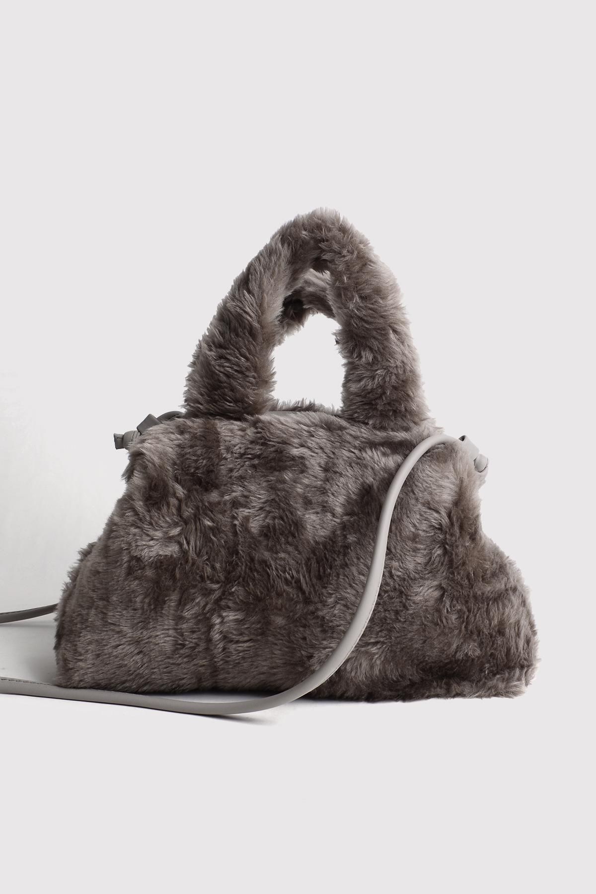 Gray bucket bag hotsell