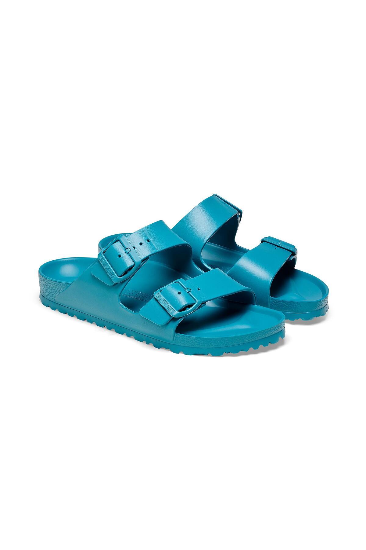 دمپایی بیرکن استاک زنانه اوا فیروزه Authentic راسته      Classical/کلاسیک | Birkenstock 1026175 DE - تصویر 4