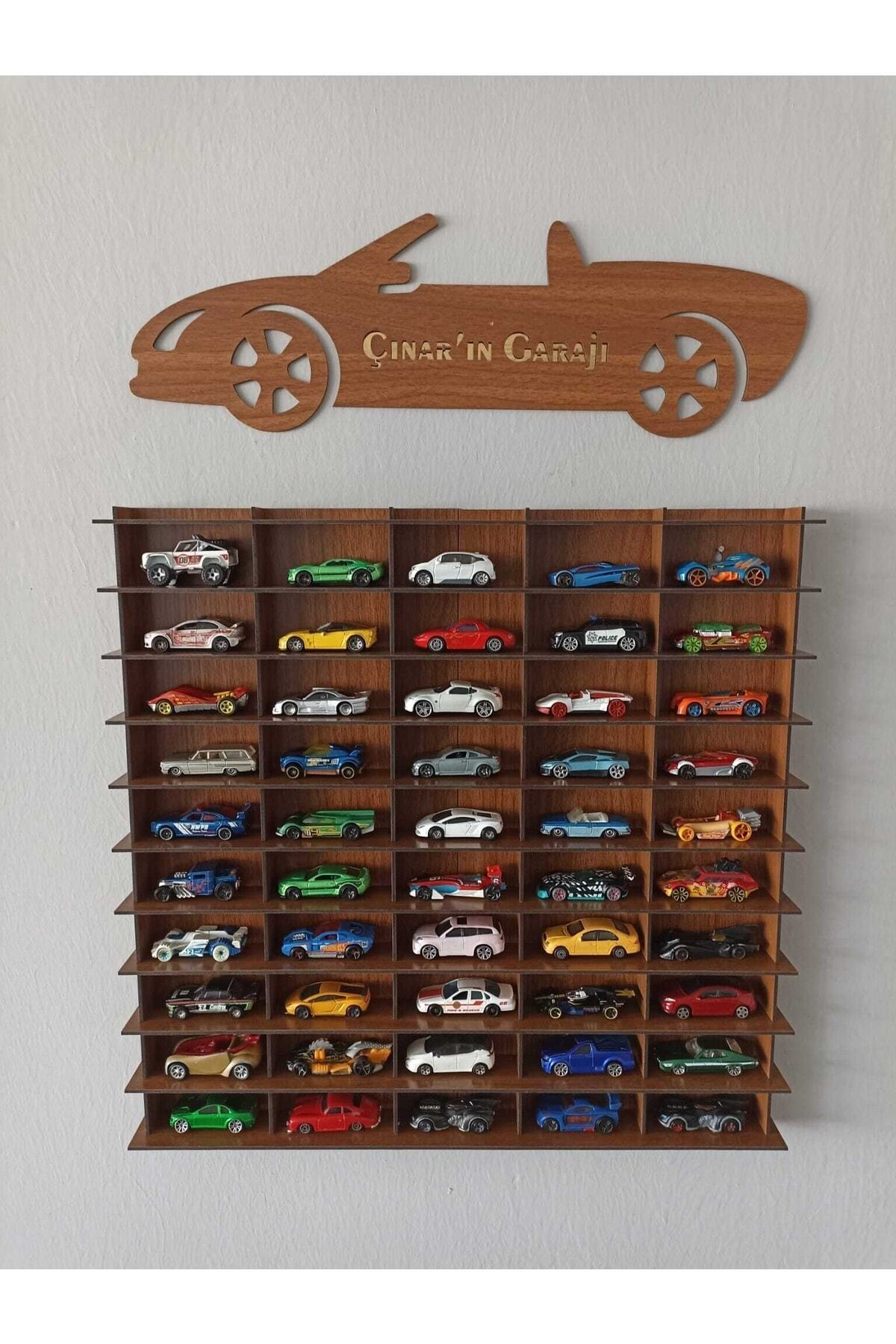 CrDesign Ahşap Oyuncak Araba Rafı 1/64 Araçlar Için (ceviz) fotoğrafı 5 (önizleme)
