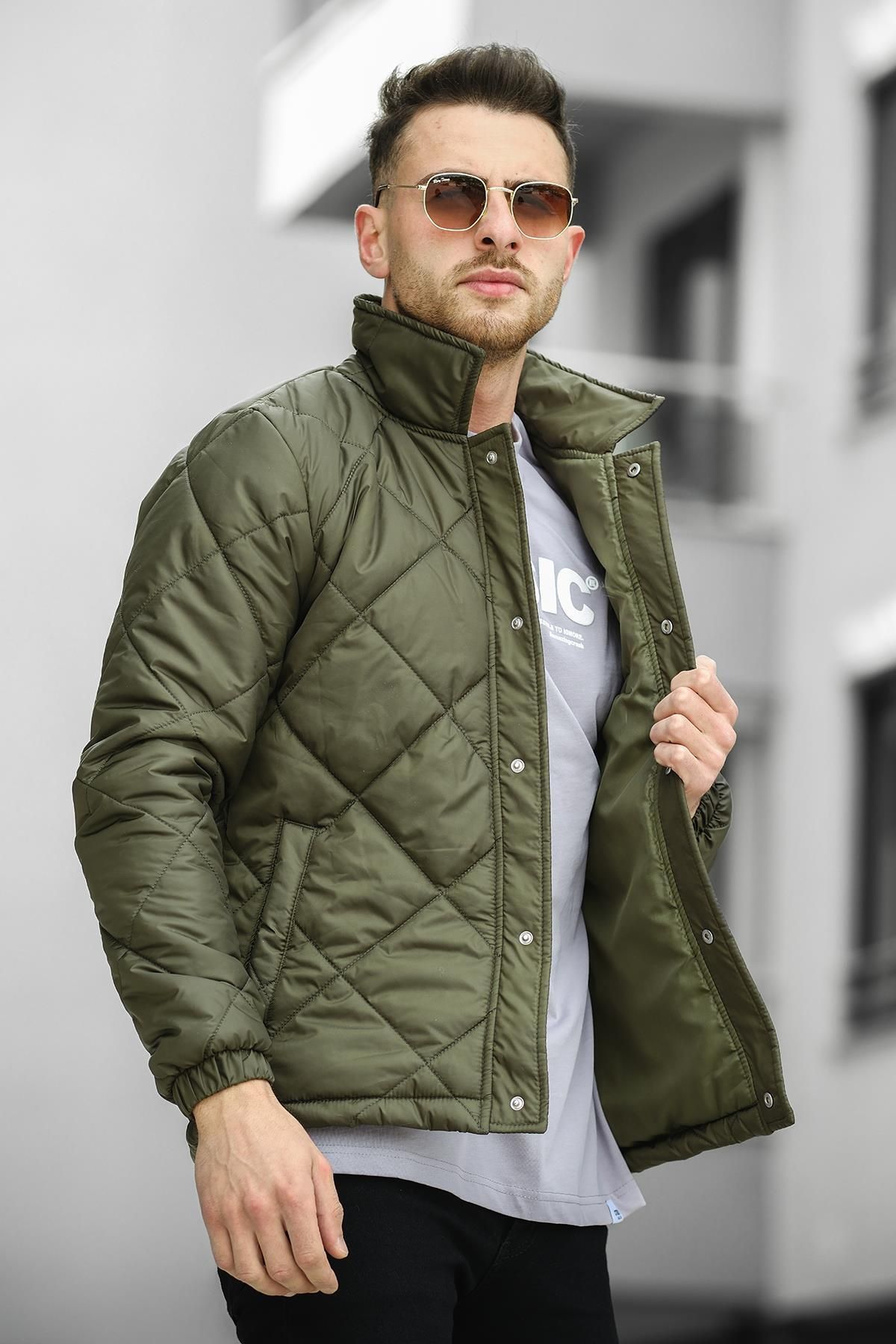 Mens fitted quilted jacket shop