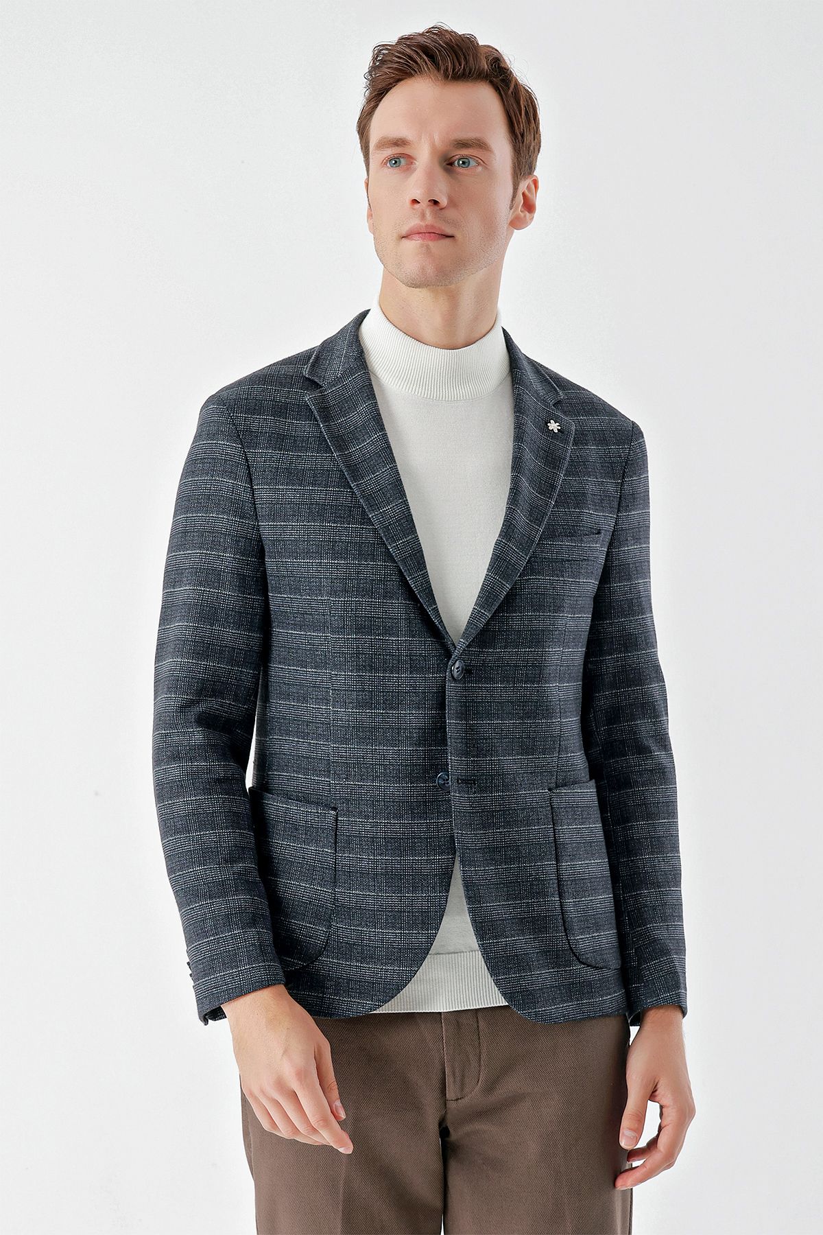 Navy sports jacket on sale