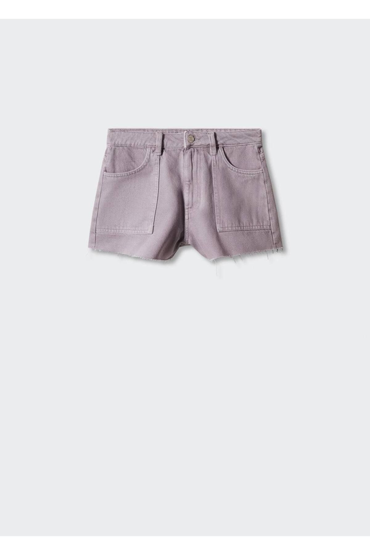 Mango Teen-Purple Plus Size Shorts & Bermuda for Kids 3