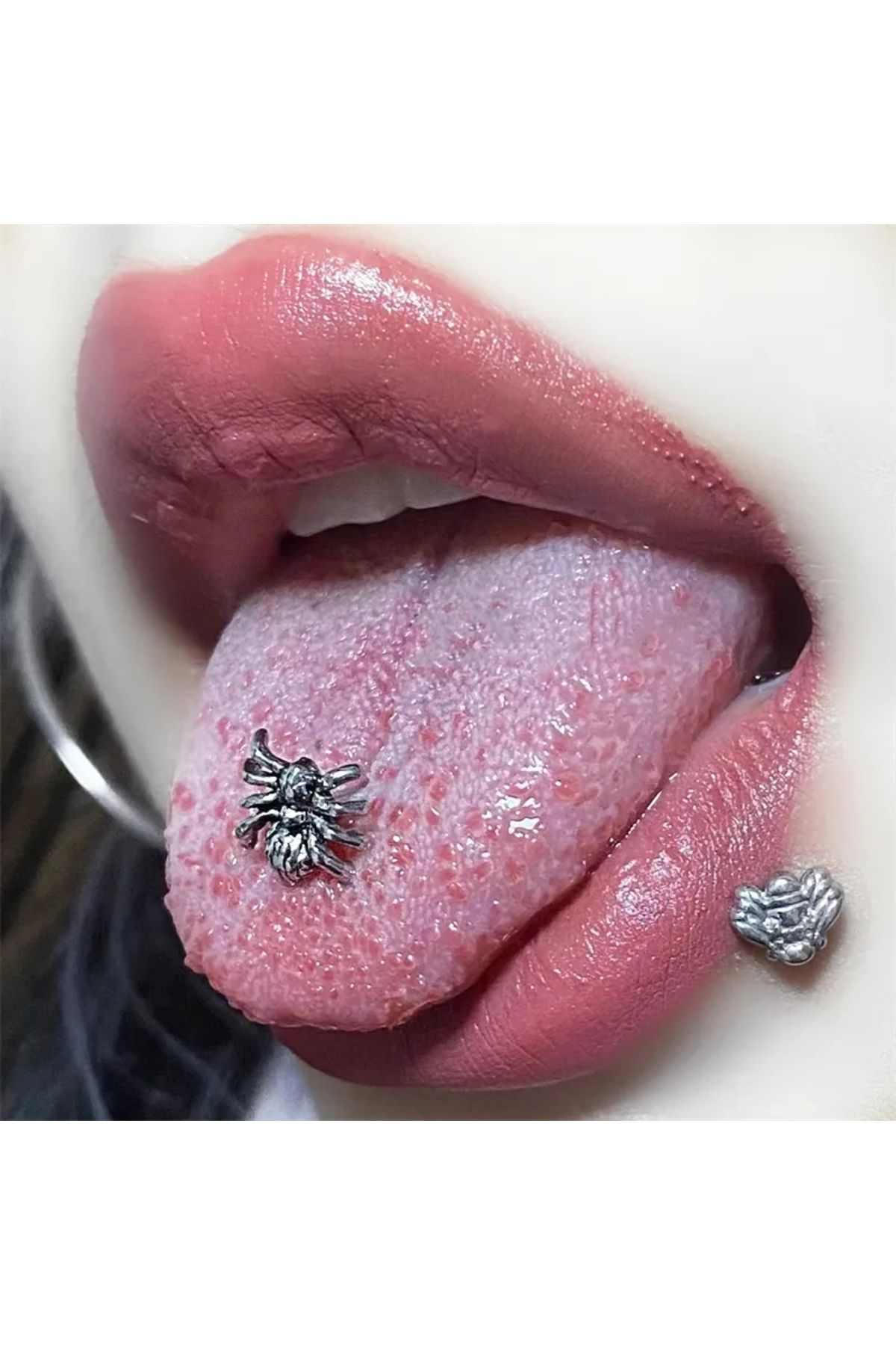 VEGAROKS Surgical Steel Spider Tongue Piercing Spider Midline Tongue Piercing