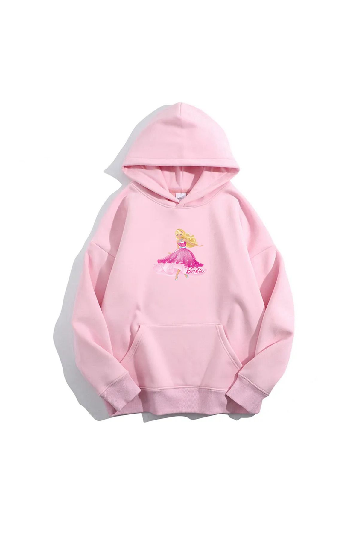 Pink hoodie with white strings shop