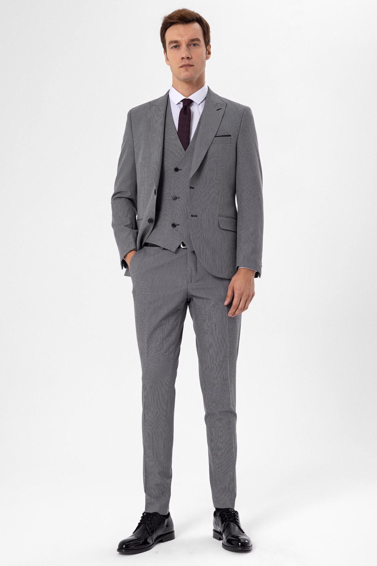 SÜVARI Slimfit Костюм-жилет добби TK1020000230