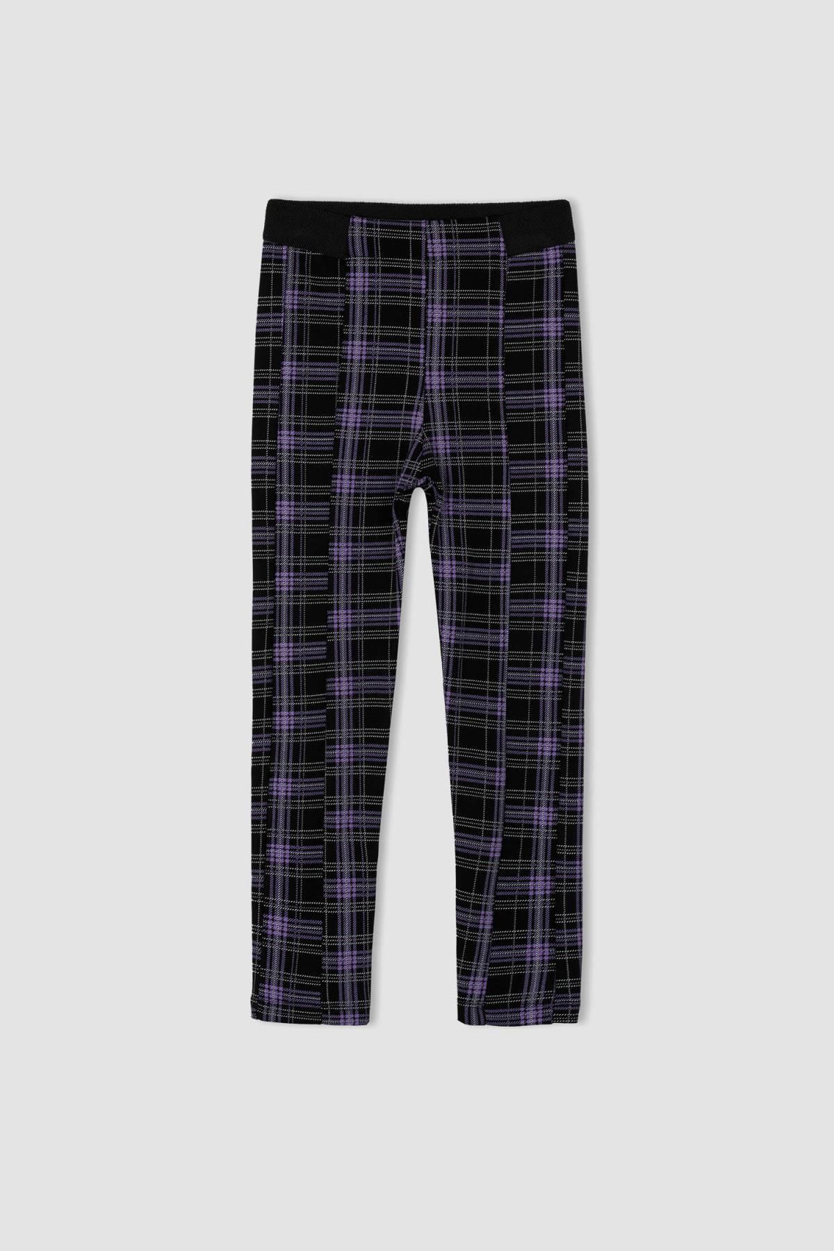 DeFacto-Girl's Checkered Long Tights 5