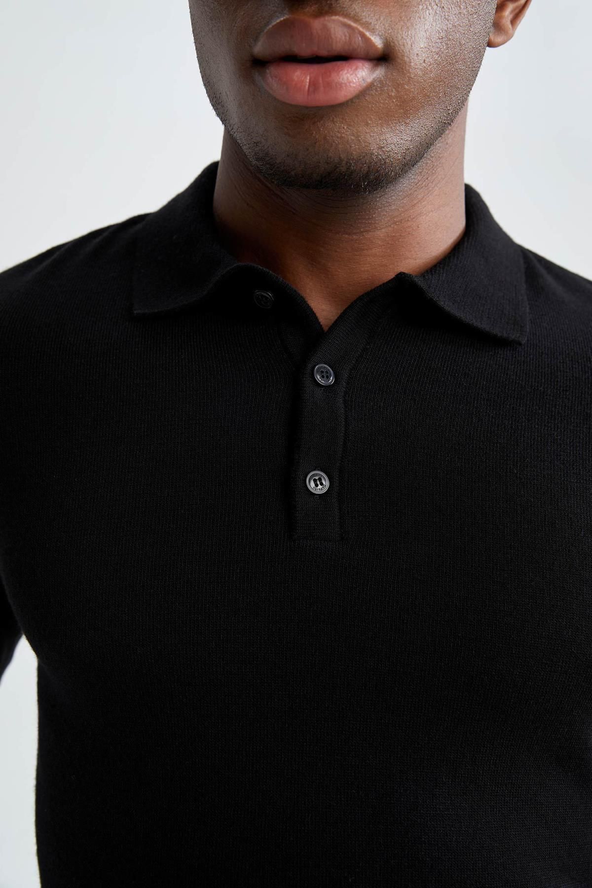 Slim Fit Polo Yaka Kazak