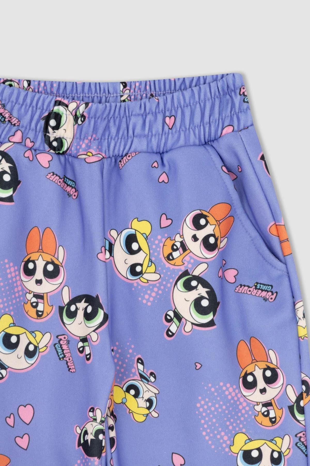 DeFacto-Powerpuff Girls gemusterte Jogginghose für Mädchen – Y9000a622wn 8