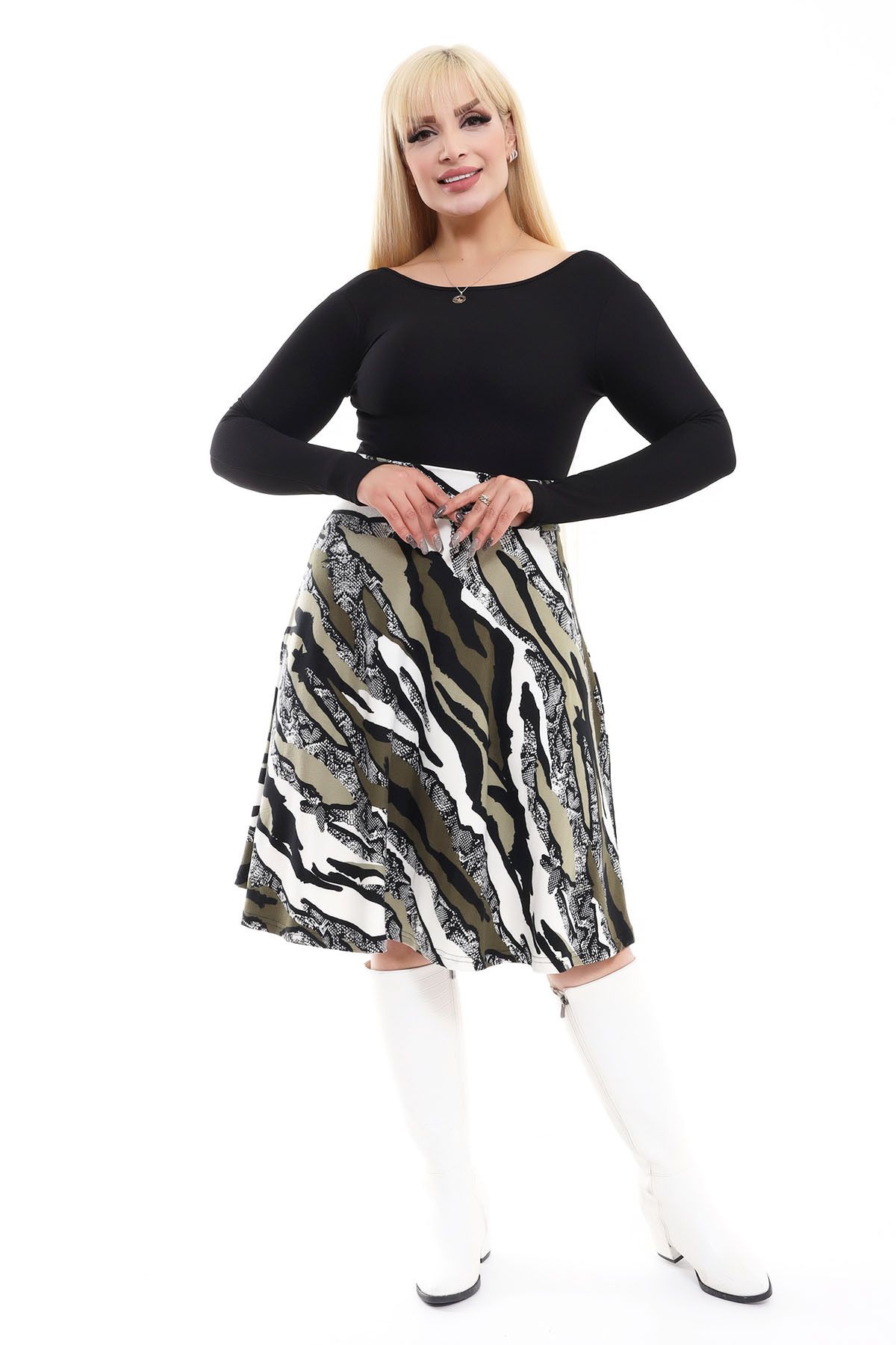 Dark camouflage skirt discount