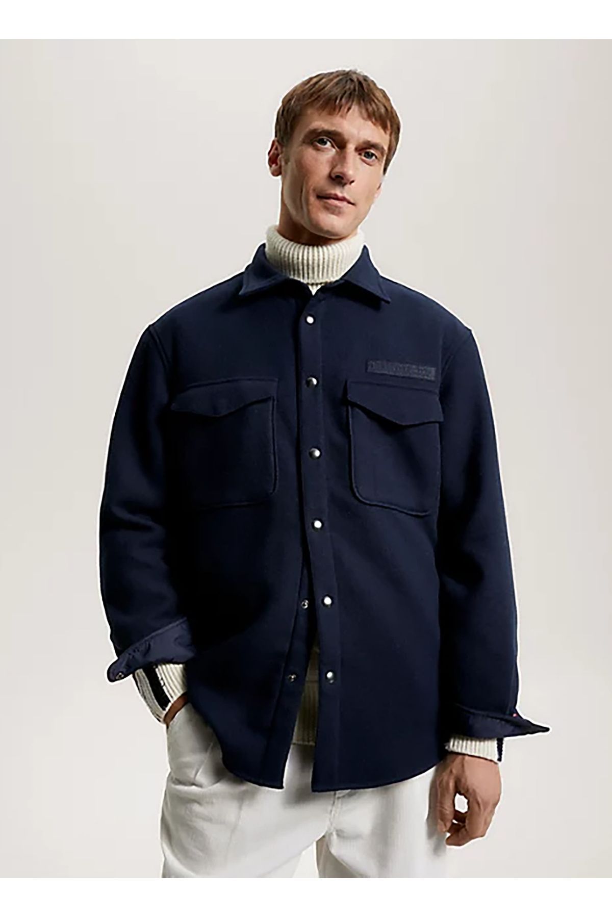 پیراهن مردانه یقه دکمه دار باریک MW0MW32851DW5 Tommy Hilfiger