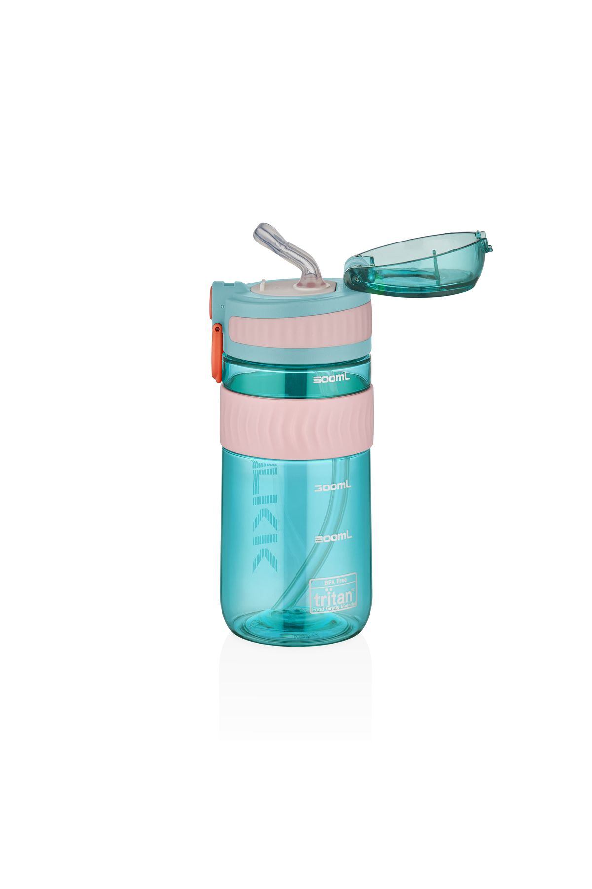 قمقمه ورزشی TKK 550ML SILICONE PIPETAN TRANSPORT دستگیره مواد دوام TRITAN PATARA Vagonlife