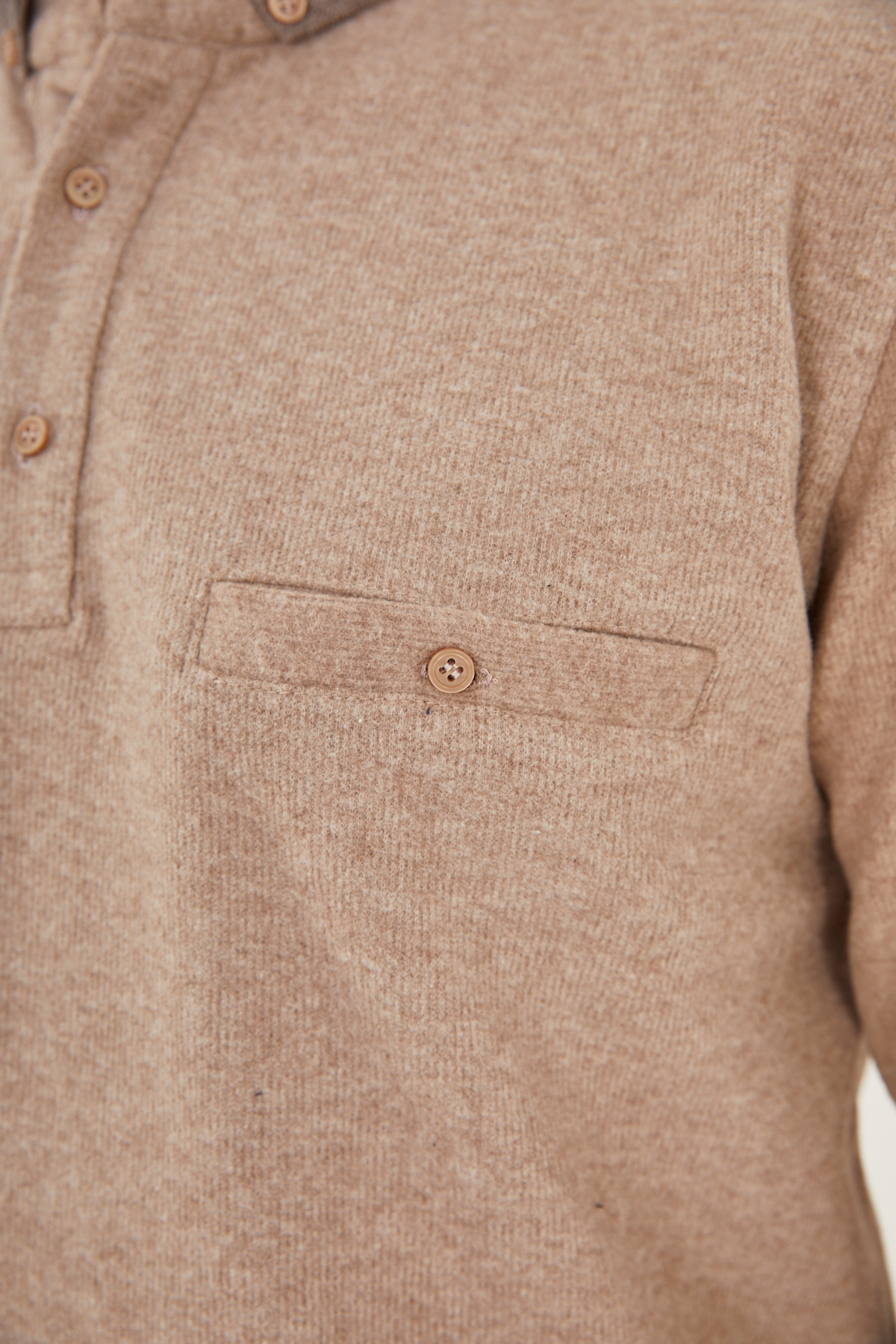 KMKkombin  KMKOMBİN BABA ERKEK CEPLİ GÖMLEK YAKA ÖZEL SELANİK KAZAK - Görsel 8