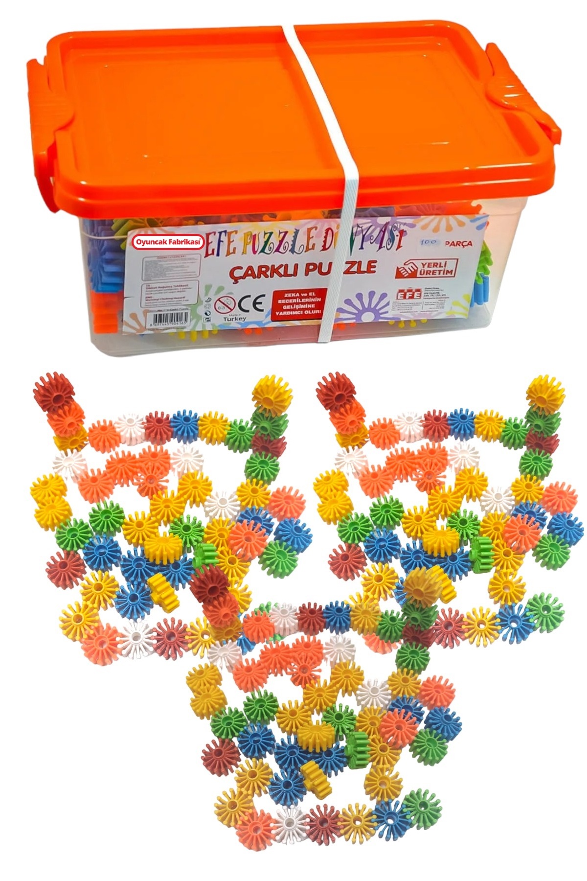 Oyuncakfabrikasi Eğitici Oyun Çarklı Puzzle 100 Parça - Fiyatı