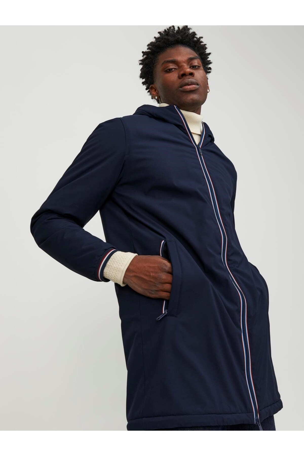 کاپشن مردانه راسته آستین بلند | جک اند جونز Jack & Jones 12243650 - تصویر 3