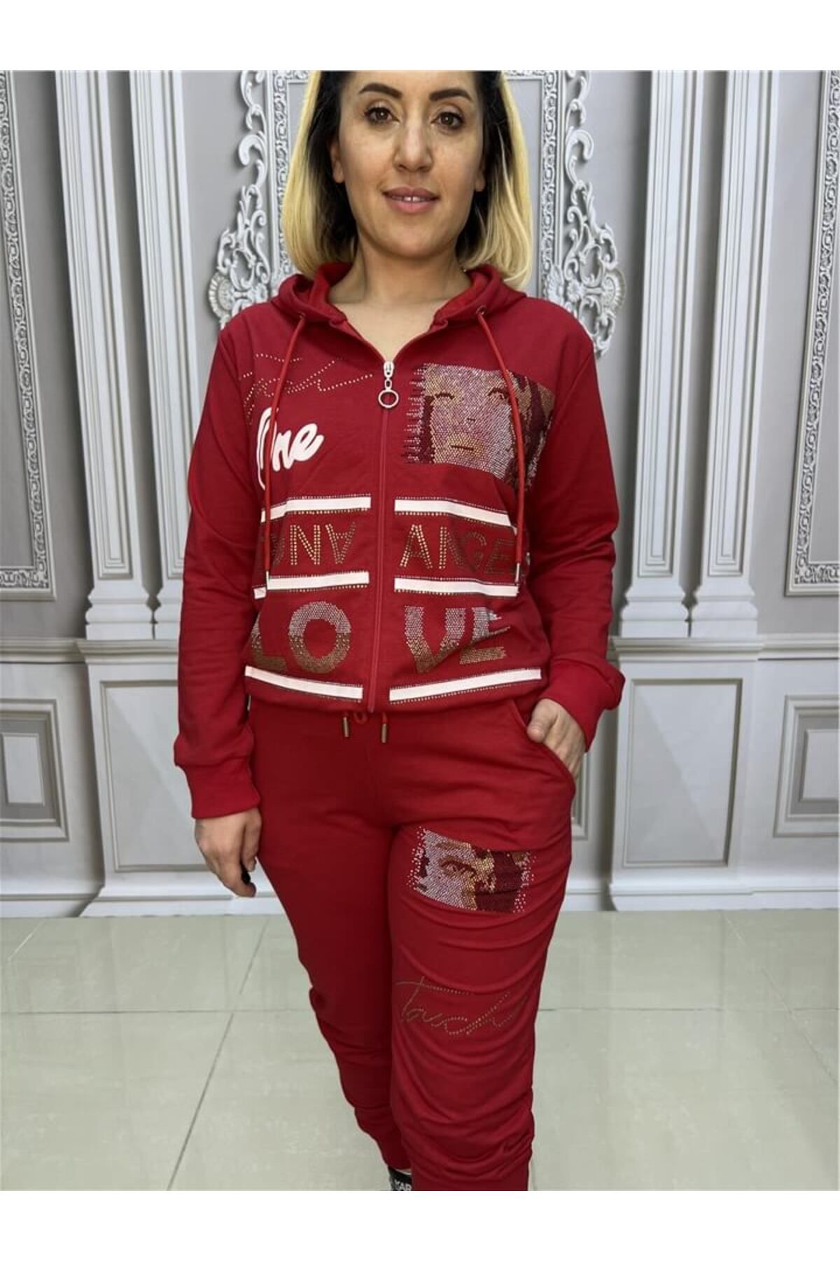 Red shop lipsy tracksuit