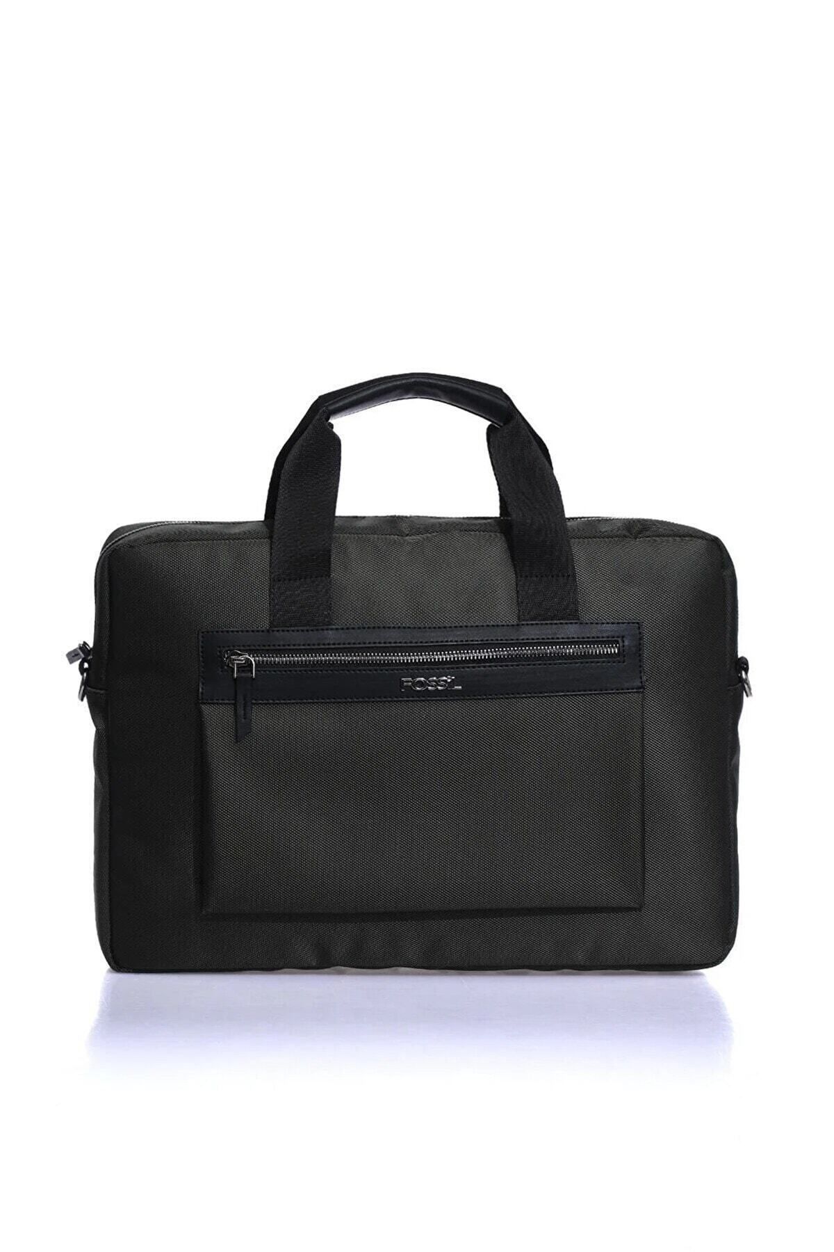 Fossil leather store laptop bag