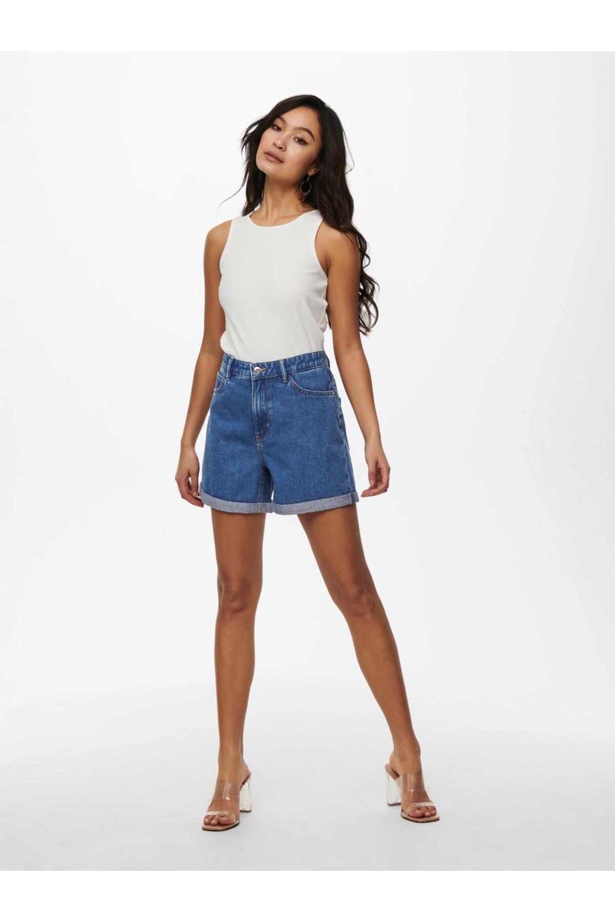 Onlvega Hw Anne Shorts Blue