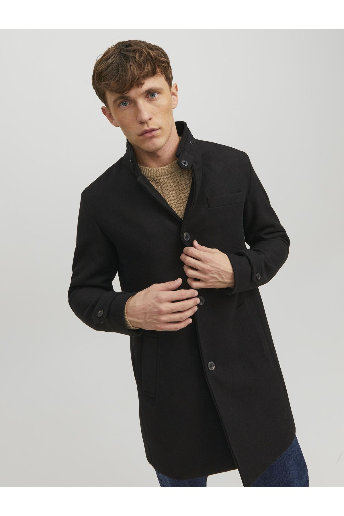 Jack Jones Premium Coat Black Basic Trendyol