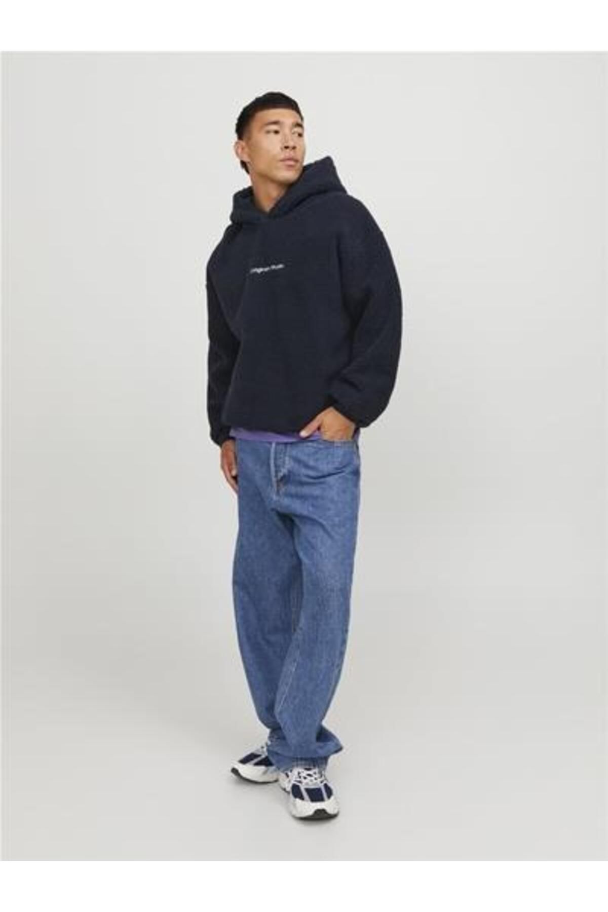Jack Jones JACK JONES JORVESTERBRO TEDDY SWEAT HOOD SN NAVY BLUE