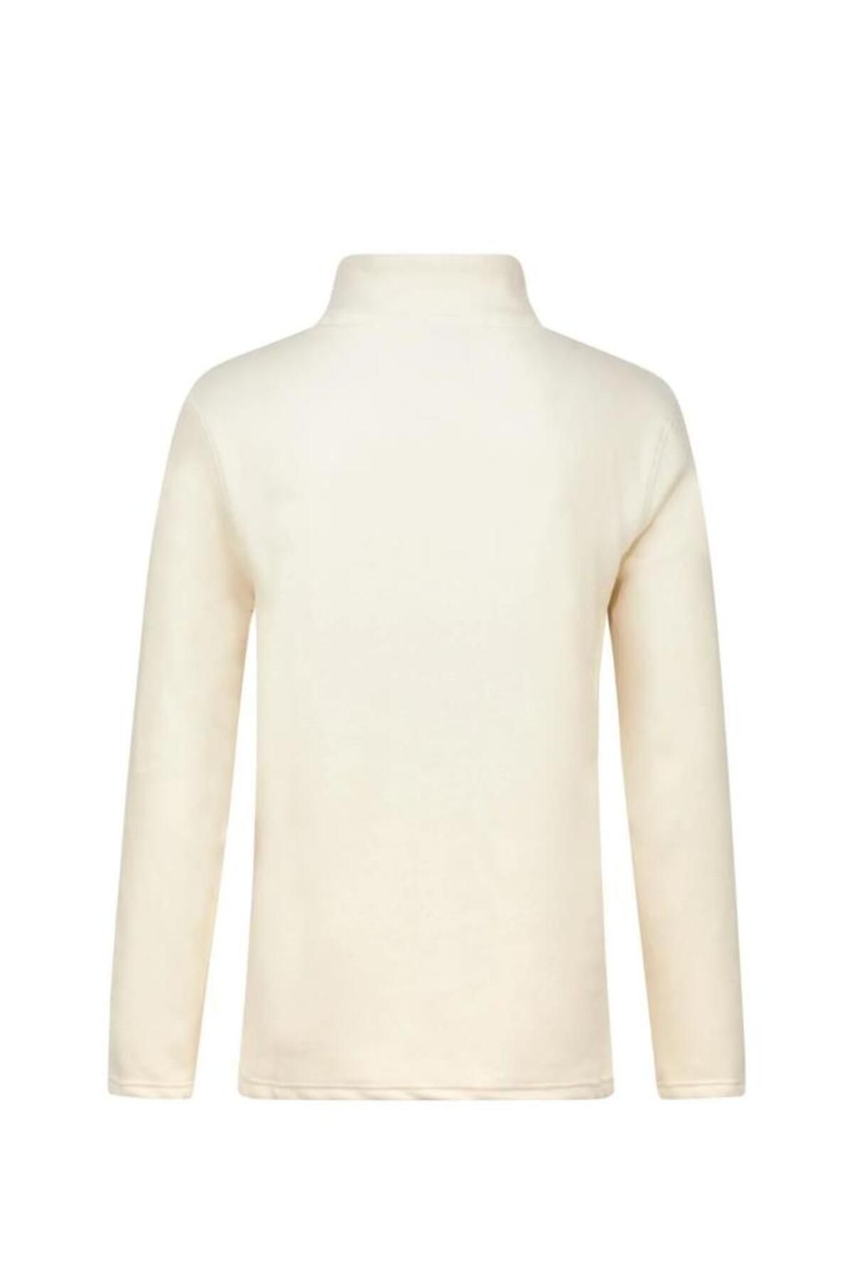2AS-Ανδρικό φούτερ CARLOW με μισό φερμουάρ Fleece Λευκό 2ASCRLWFBFW23BYZ 4