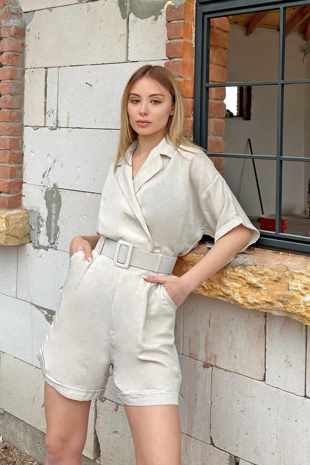 White deals linen jumper