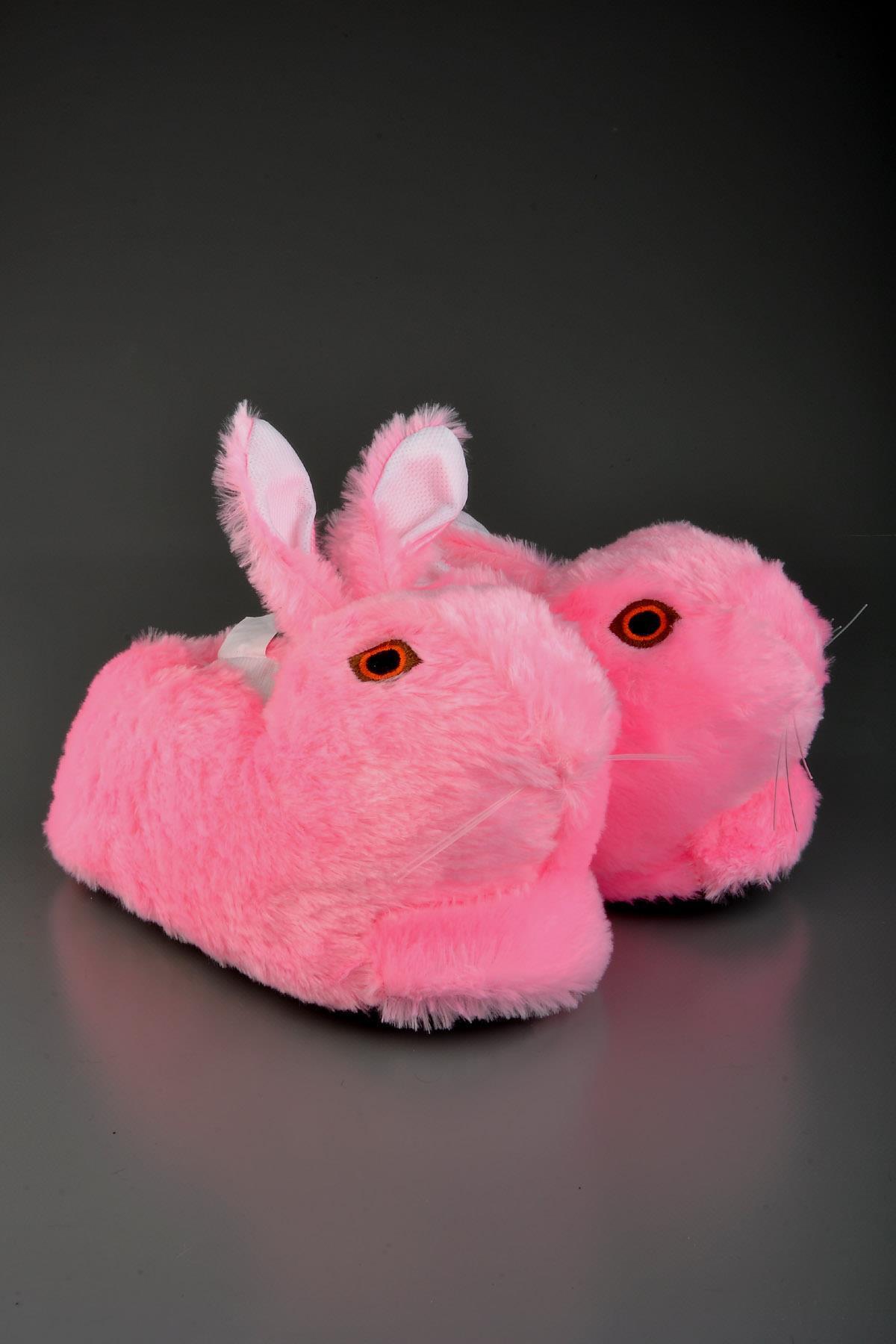 Plush Panduf with Cute Rabbit Figure Lilac