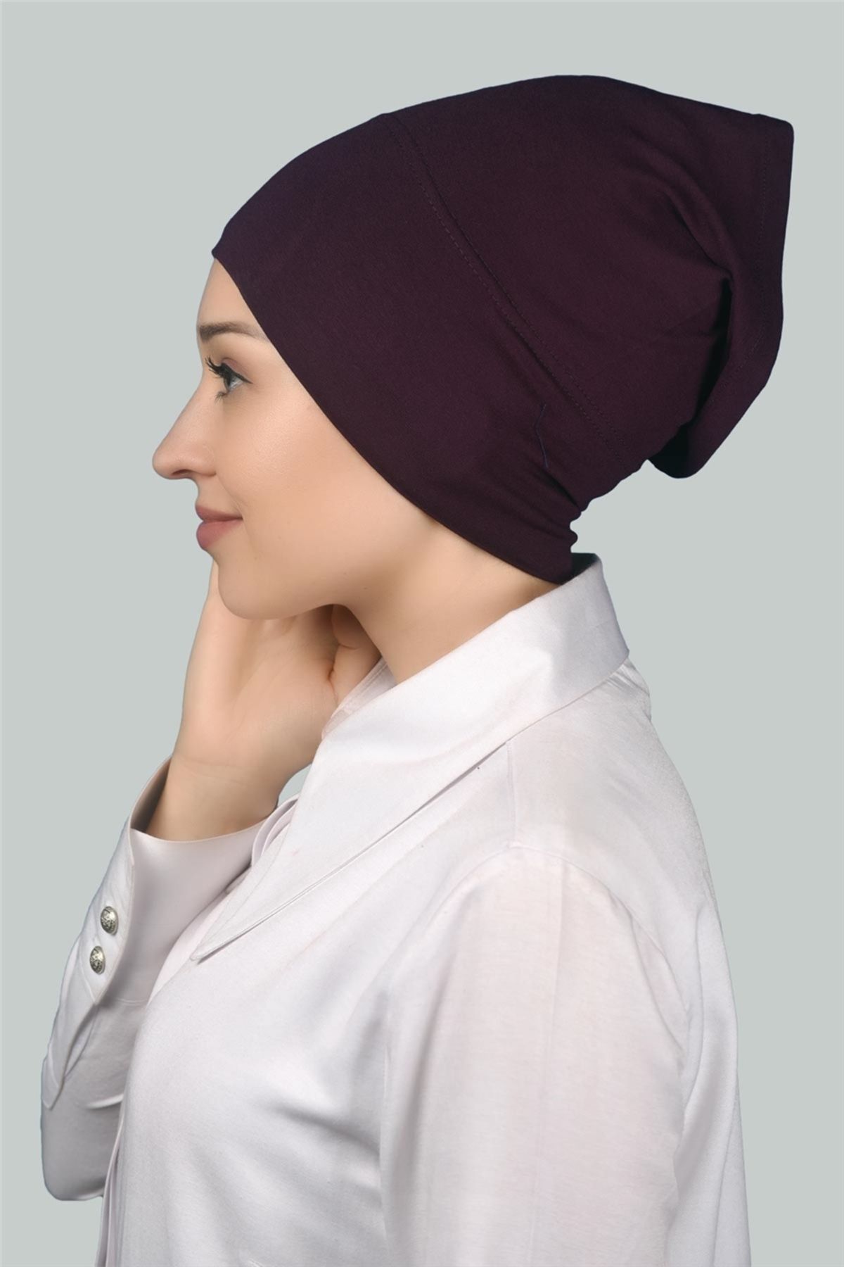 Altobeh-Ready Practical Snap-on Long Pipe Hijab Cap 3