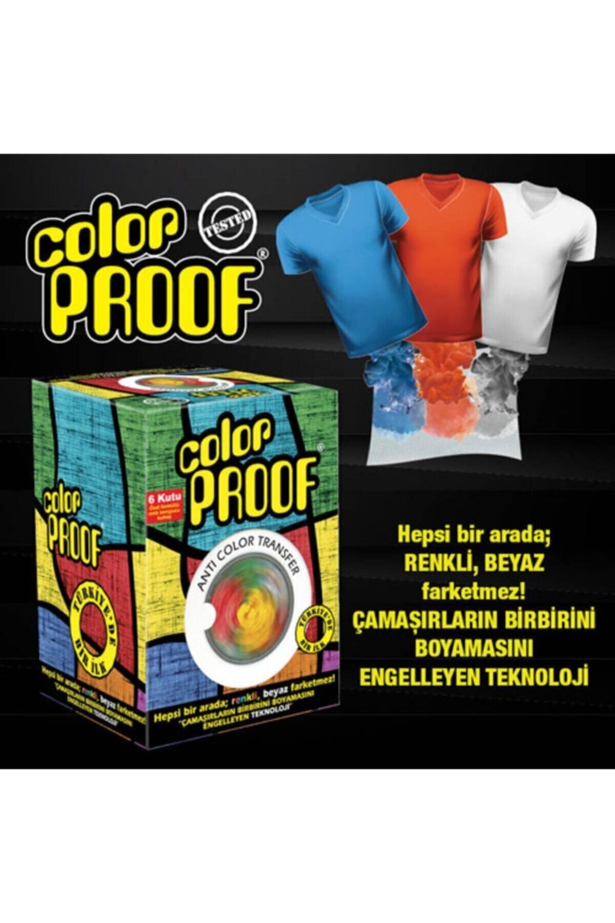 L'ROUGE Color Proof; Özel Formüllü Renk Koruyucu Kumaş 6x12 Adet