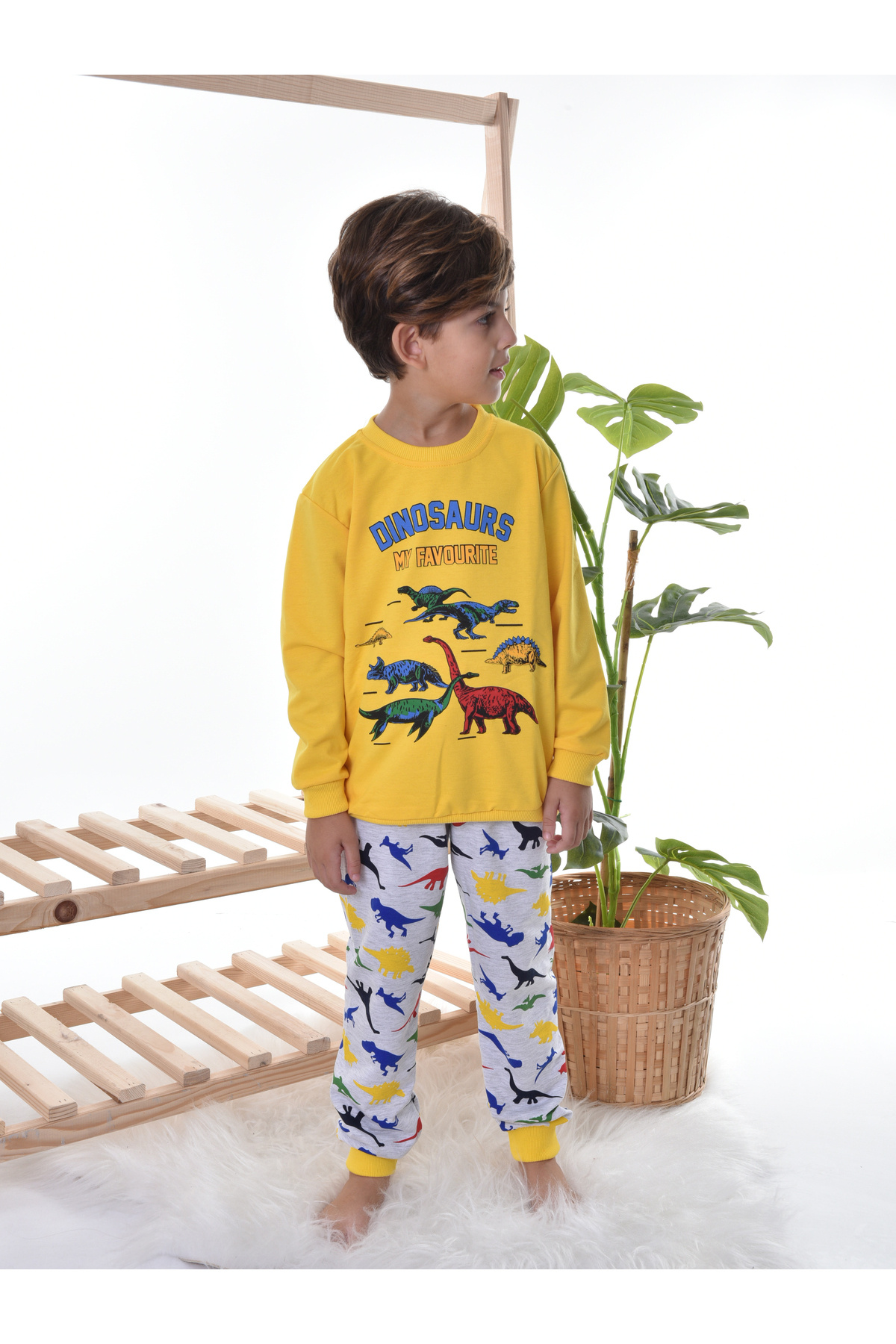 TUGSE My Dınosaurs Çocuk Pijama Takım fotoğrafı 5 (önizleme)