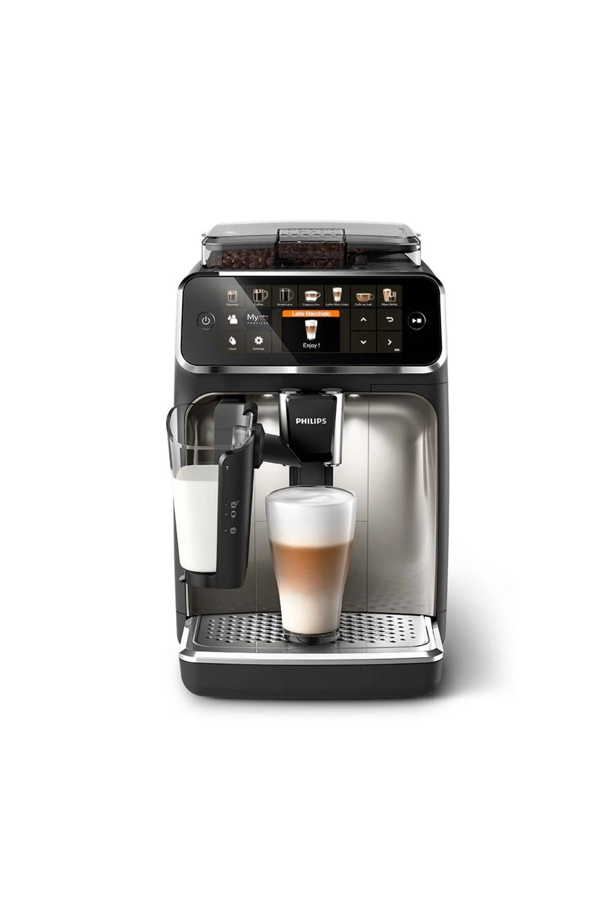 12 Farklı kahve , AquaClean filtre 5000 seri Tam Otomatik Espresso Makinesi Siyah 7