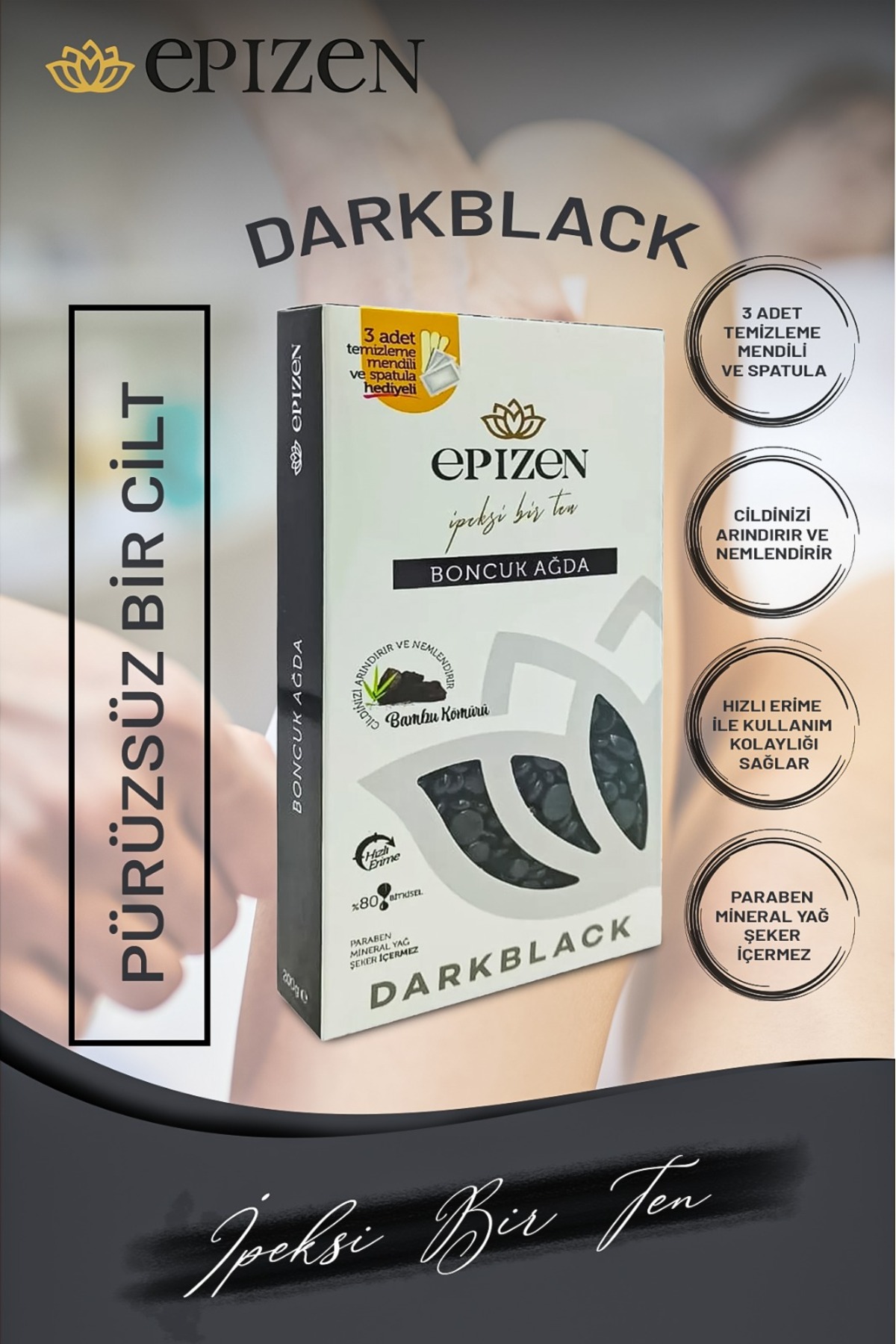 Black Boncuk Ağda, Isıtıcı Makine, (Spatula, Temizleme Mendili Hediyeli) — TYC82YLNTN169861724115508 — تصویر 2 از 5