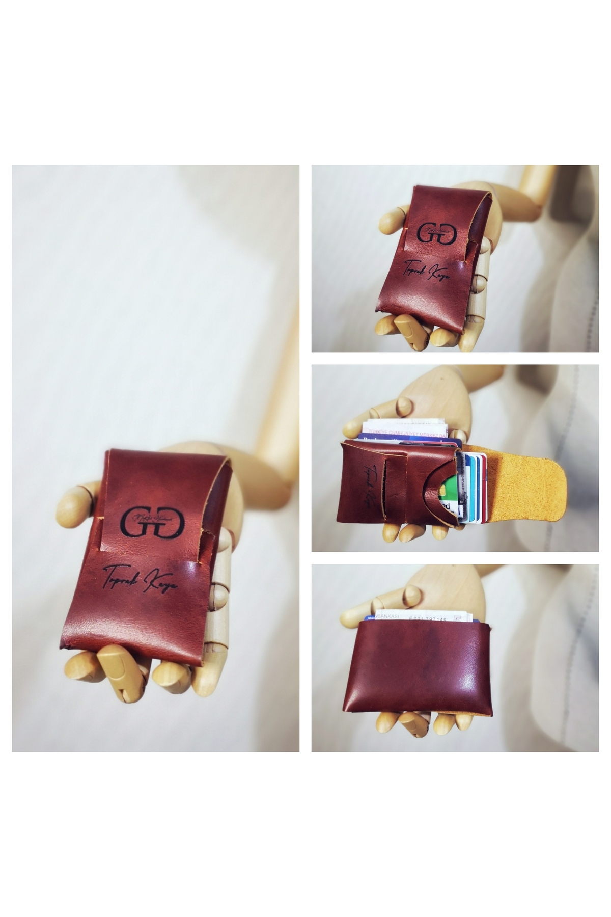 GENUINE LEATHER BUSINESS CARD HOLDER - ALCEDO 2