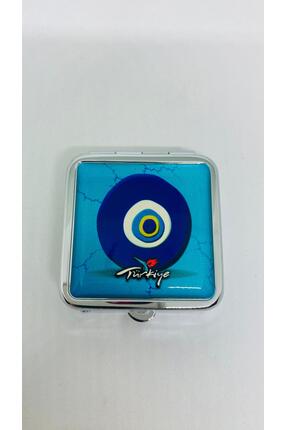 HAN EL SANATLARI ilaç kutusu saklama kabı kare nazar boncuklu