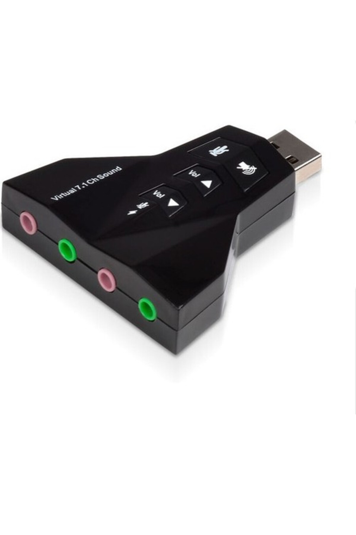 Wozlo 7.1 USB Ses Kartı USB Sound Kart Virtual 3D Çevirici