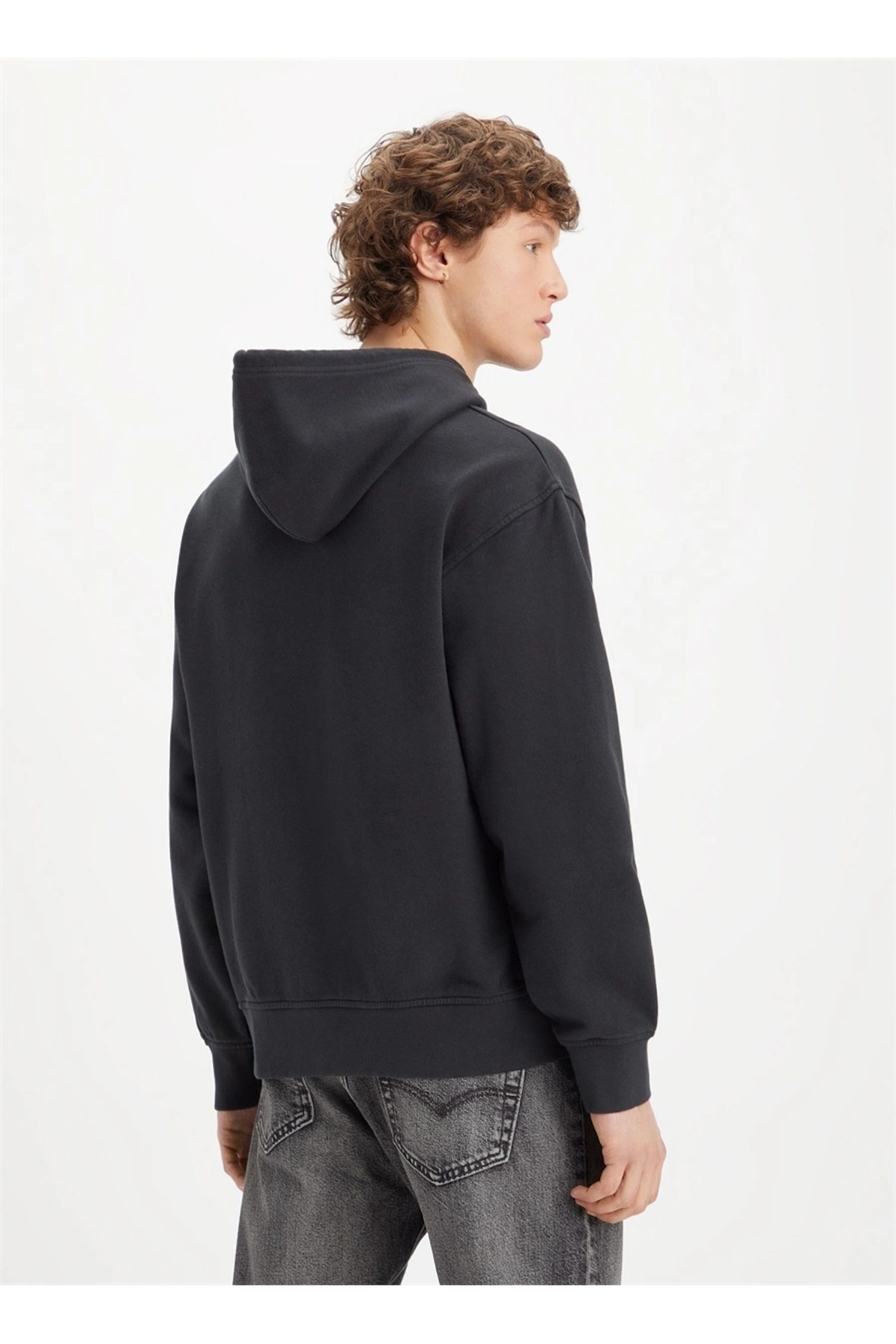 سویشرت لیوایز مردانه 100% پنبه مشکی اسپرت طرح دار Relaxed/ریلکس    Relaxed/ریلکس اسپرت | Levi's A2639-0032 TR - تصویر 3