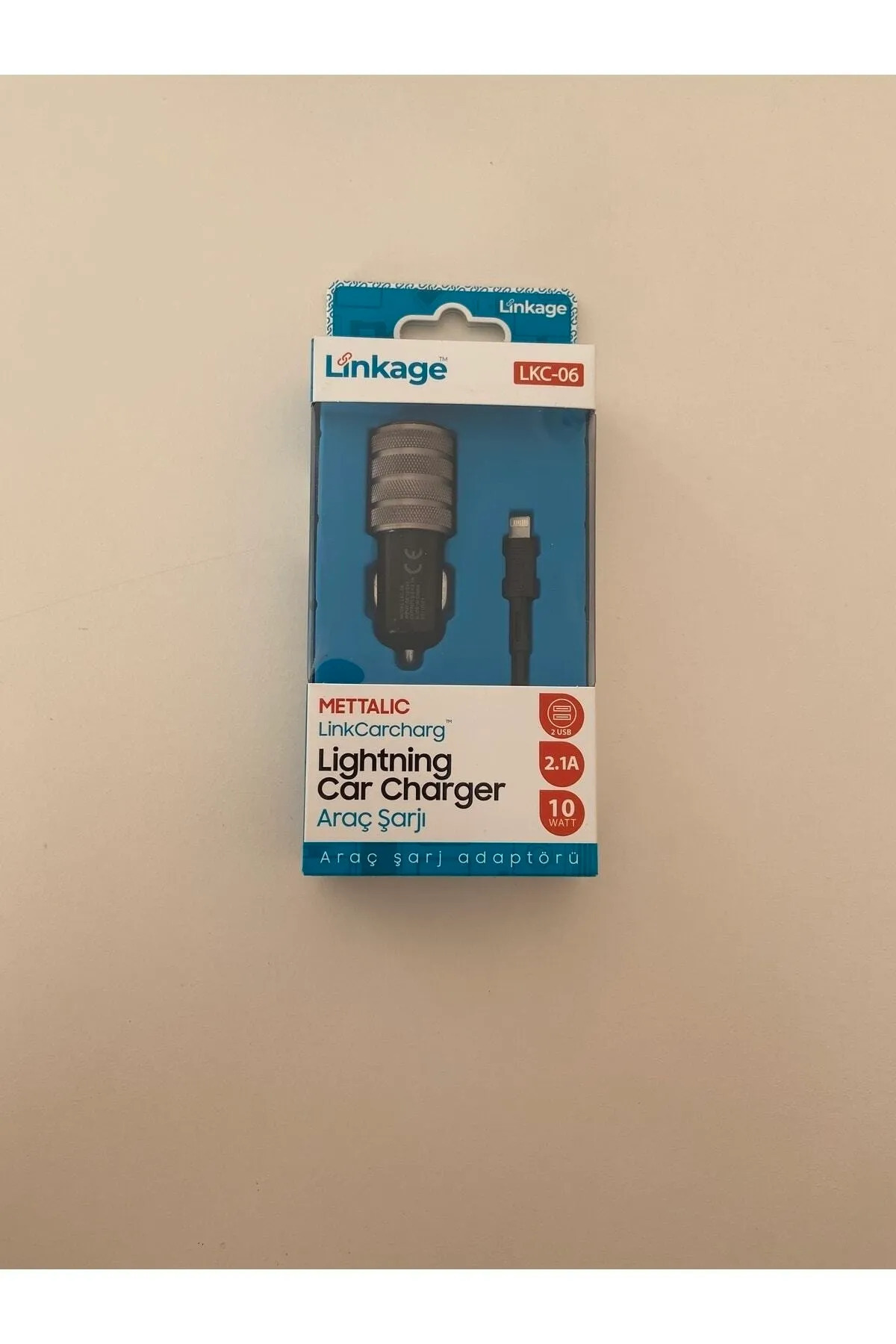 Lkc-06 Oto Araç Şarj, 2.1a Iphone Lightining 12-24v, 2usb, 10 Watt, 1mtkablo