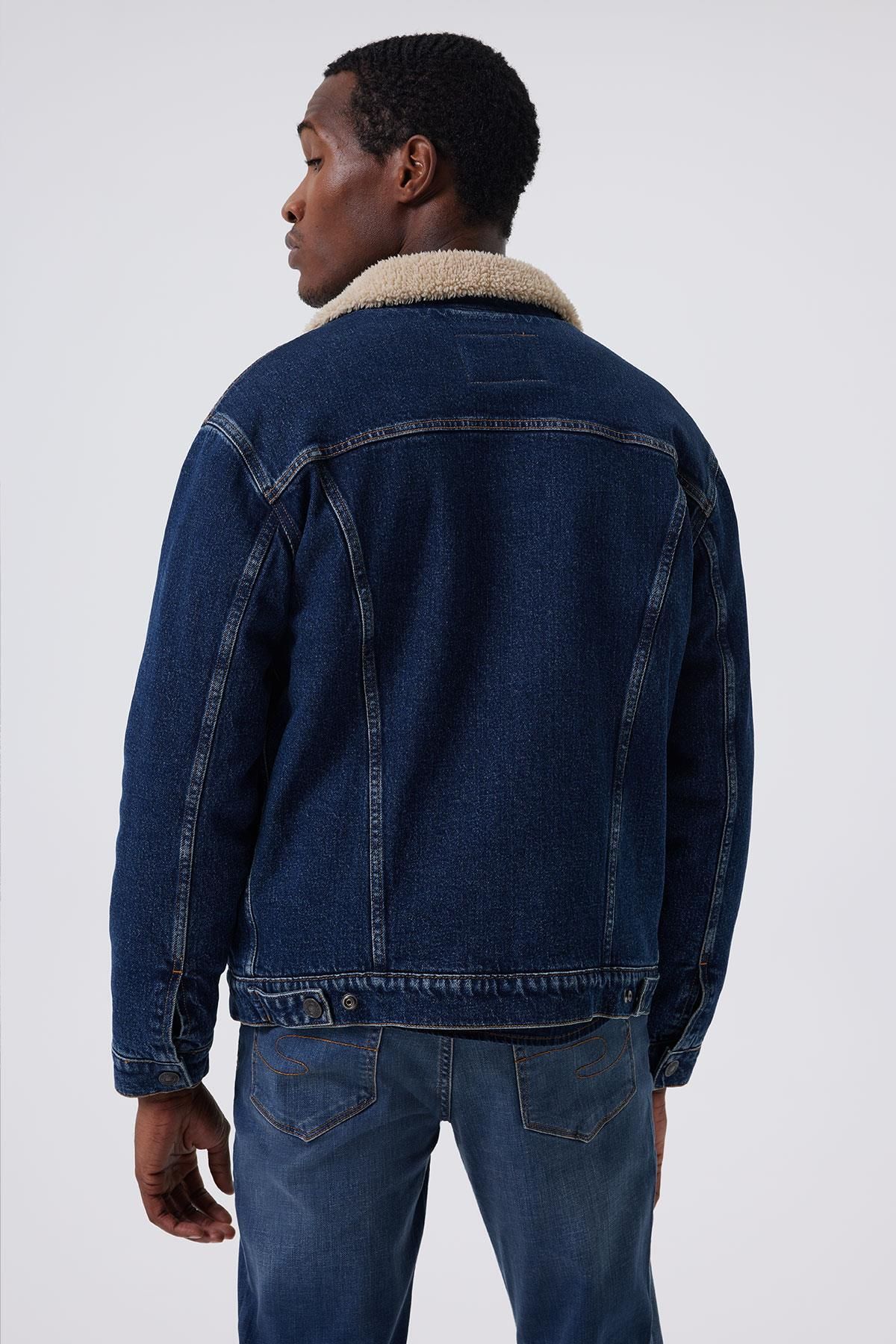 کت آبی مردانه جین ژاکت ژان 3 Lee Cooper