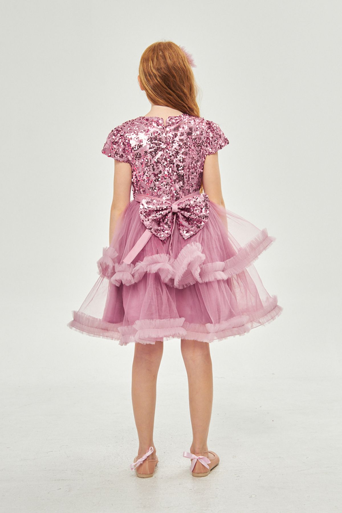 Jolanda-FLUFFY SKIRT SEQUINED GIRL'S DRESS 5