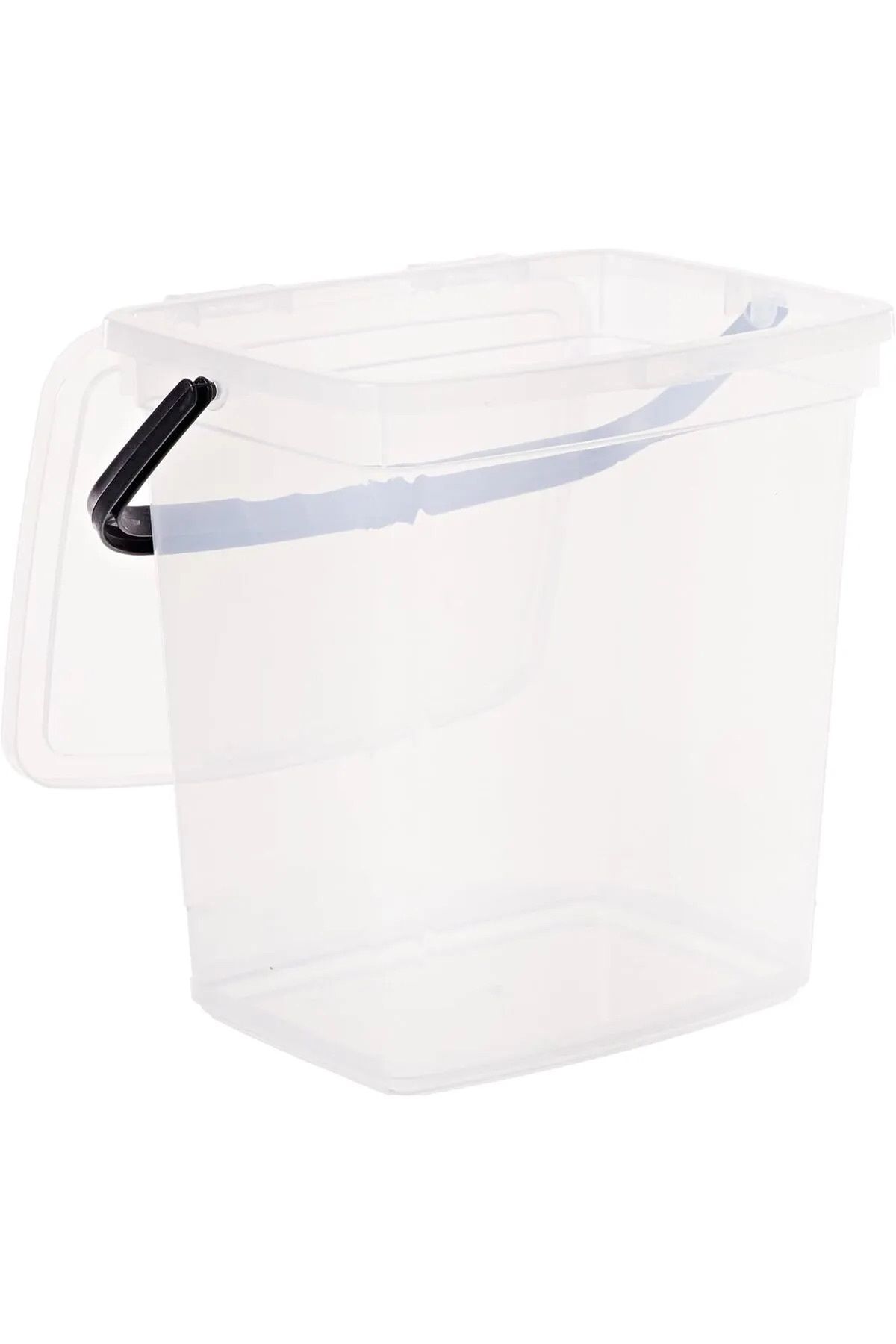 Stile Cucina-Mega Size 2-Piece Square Flour Pulses Container 6 Liters - Detergent Storage Box with Handle Anthracite 3