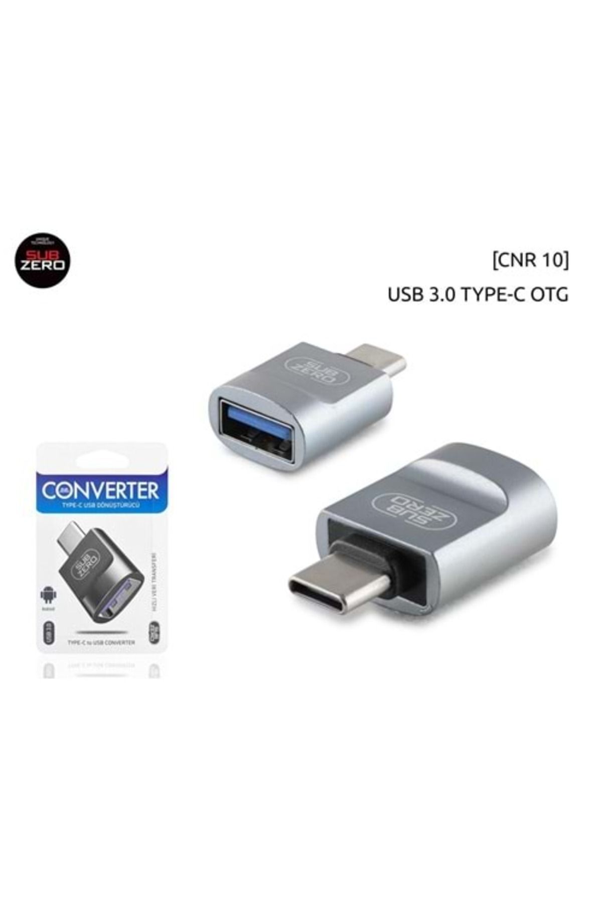 Genel Markalar Adipa Tk2 (TYPE-C) 3.0 Metal Çevirici Usb Otg Subzero CNR10