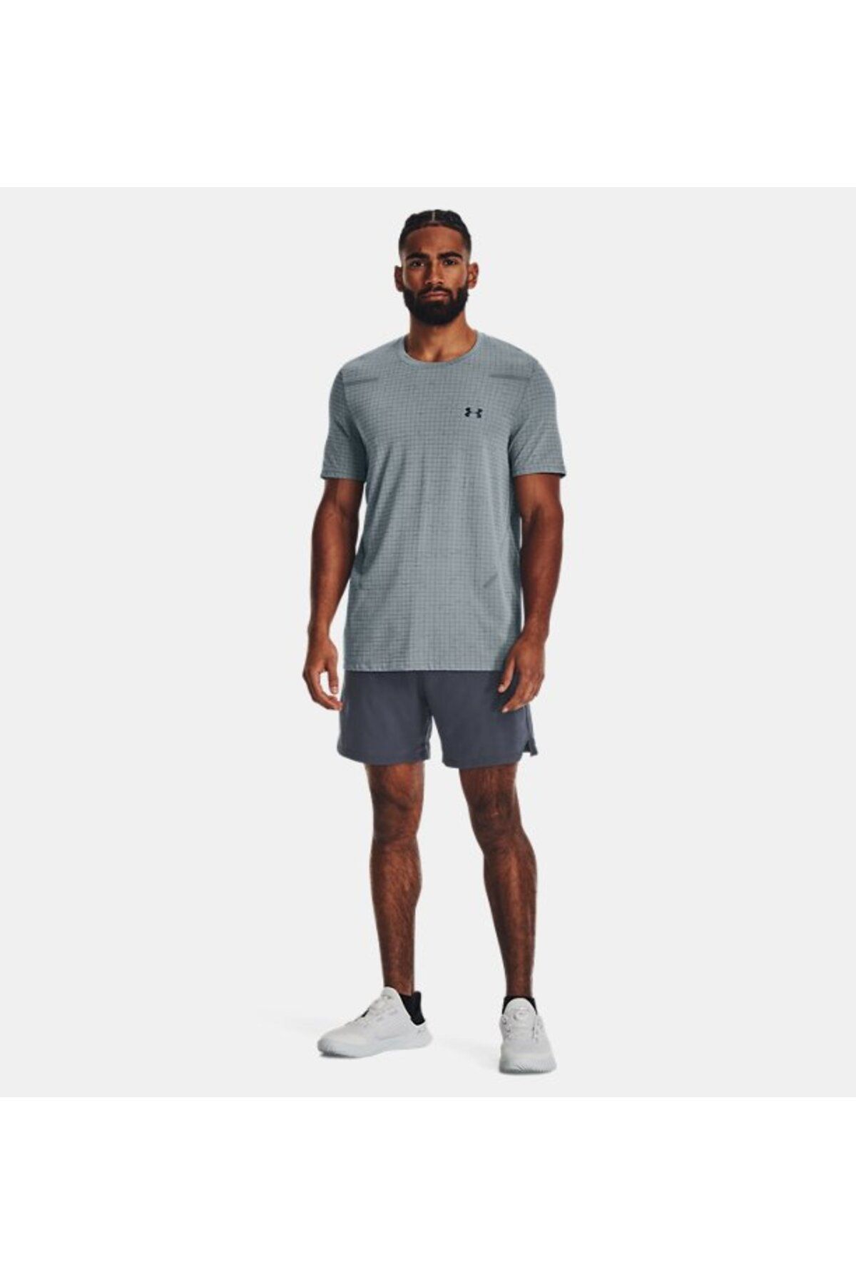شورت ورزشی خاکستری مردانه های ناپدید شده بافندگی 6 اینچ 1373718 044 Under Armour