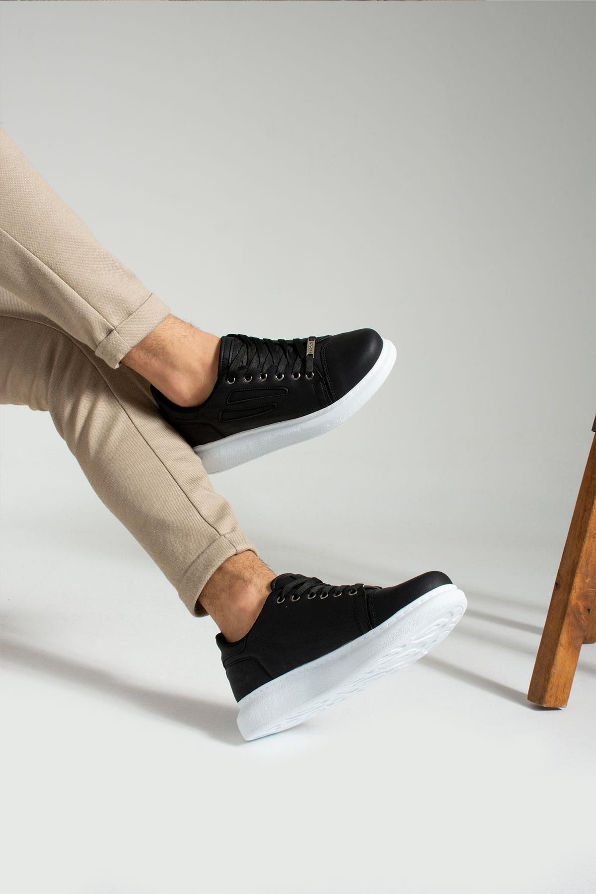 Black sneaker heels online
