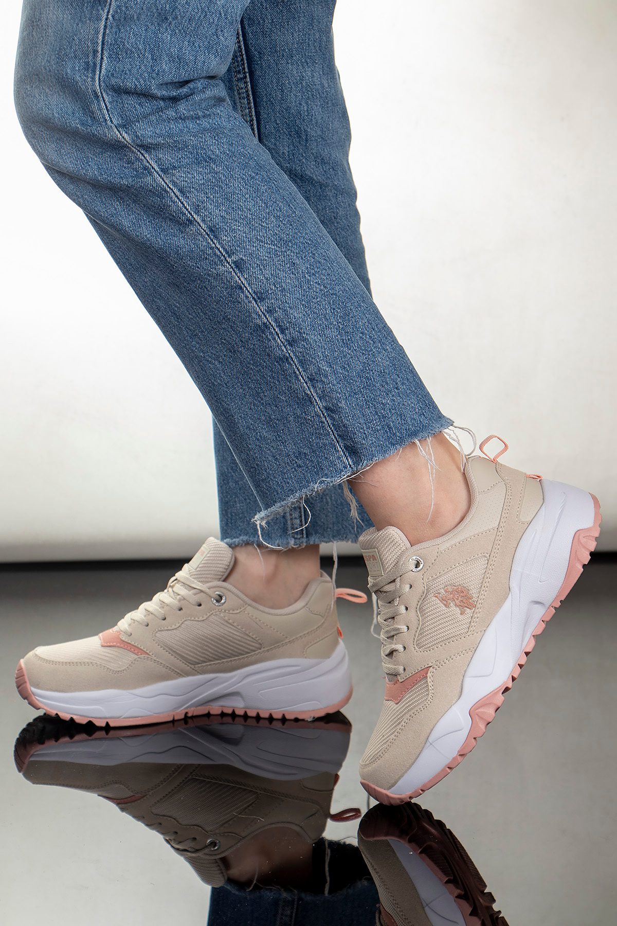U.S. Polo Assn. یو اس پولو کفش اسپرت کفش زنانه راحت سنسی اورجینال - تصویر 5