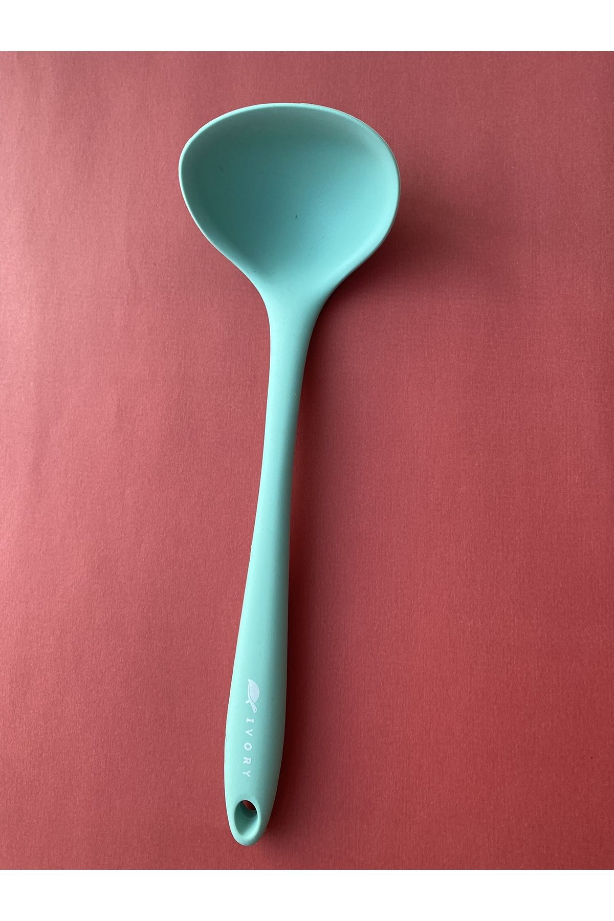 Multiamo-Hard Tip Heat Resistant Fireproof Non-Stick Silicone 28 Cm Ladle 1 Piece 6