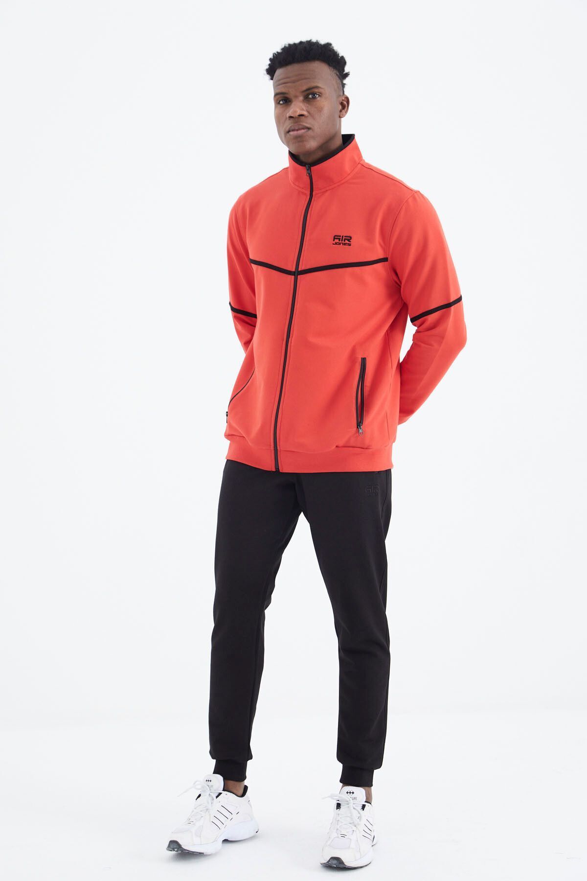 Black clearance orange tracksuit