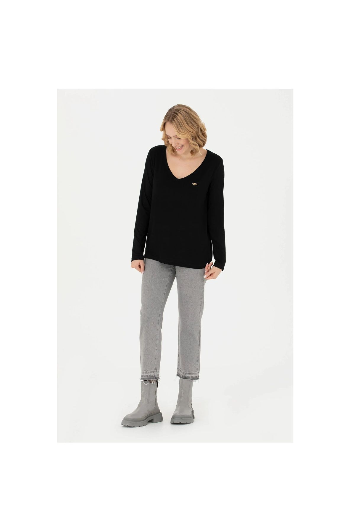 U.S. Polo Assn.-BAZA. Polo Assn. Pantaloni de damă din denim 1