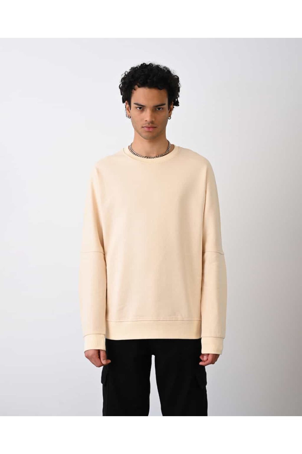MARRAKECH-segmented planting model doubleface combed cotton chopped oversize cut unisex model 3
